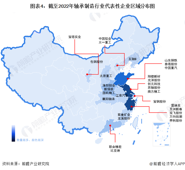 江南体育官方APP下载【干货】2022年中国轴承制造行业产业链全景梳理及区域热力(图4)