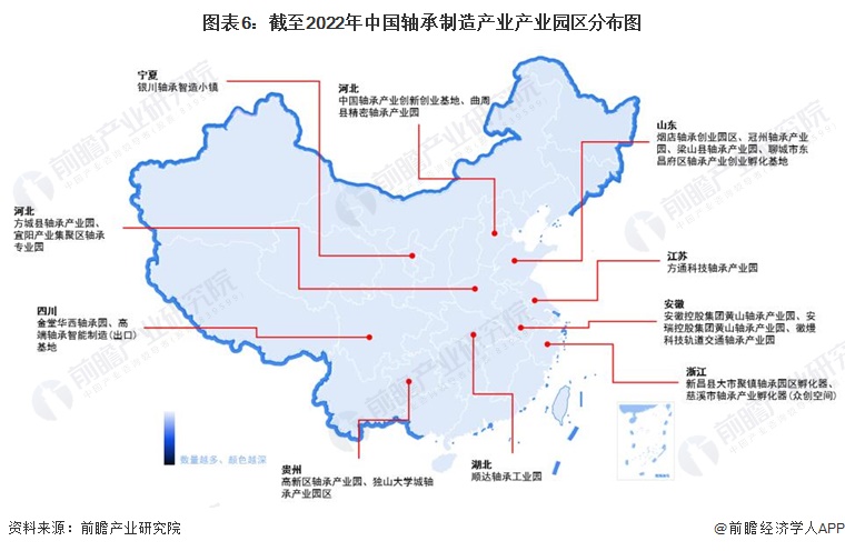 江南体育官方APP下载【干货】2022年中国轴承制造行业产业链全景梳理及区域热力(图6)